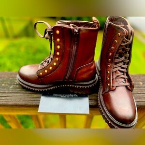 Brown Leather Ankle Boots